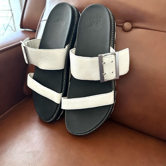 SOREL: 10.5 Women’s Roaming Slide Sandals - Sea Salt - Picture 7 of 12